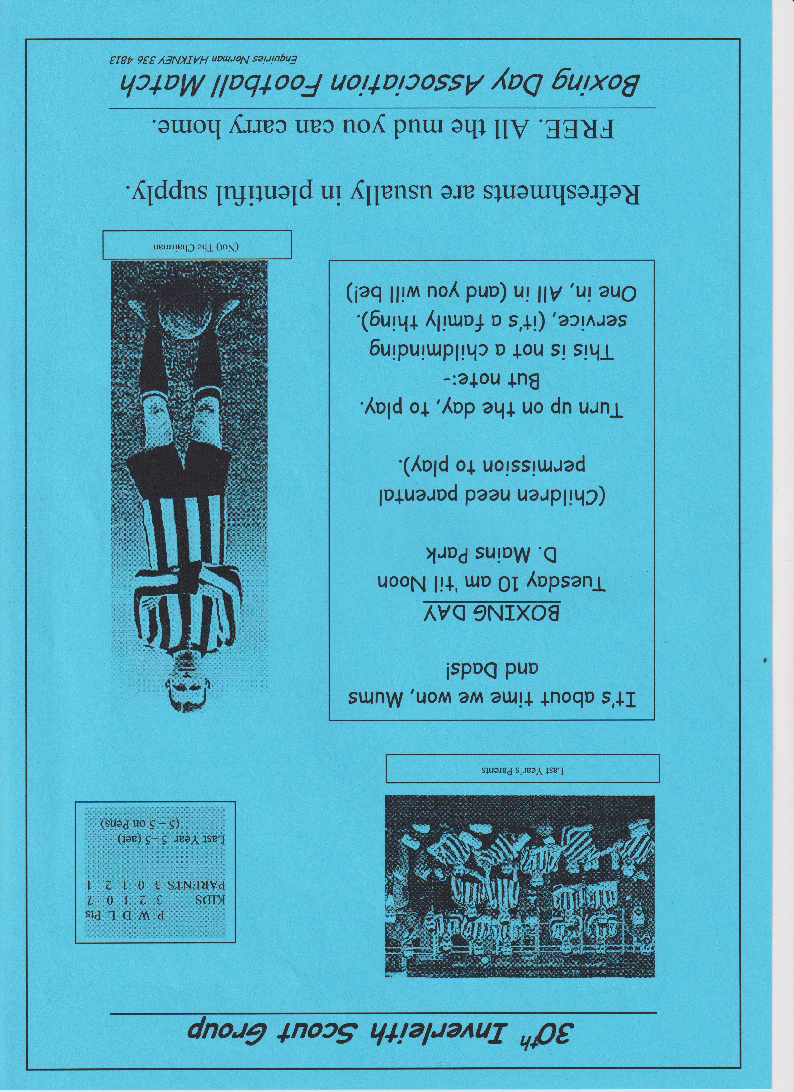 poster for football match