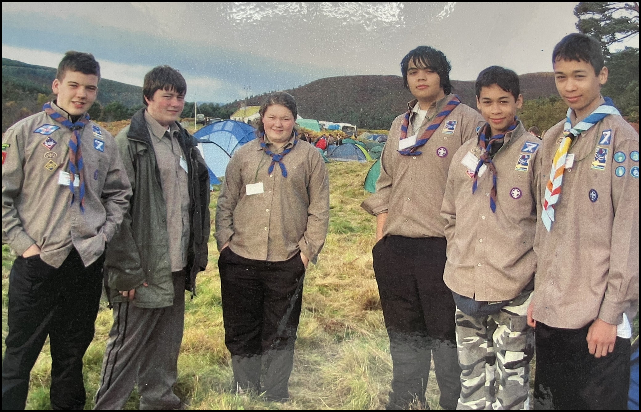 Explorer Scouts at a camp
